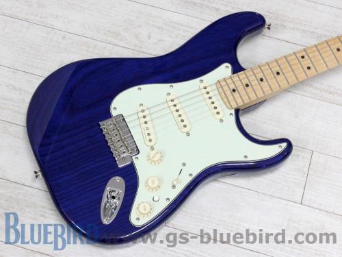 Fender Deluxe Stratocaster Maple Sapphire Blue Transparent 2018年製