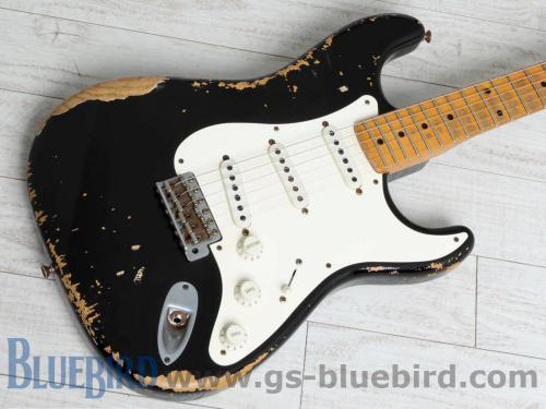 Fender Custom Shop 1955 Stratocaster Heavy Relic Black 2011年製