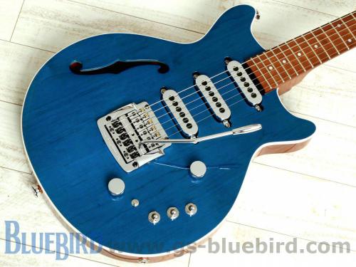 Kz Guitar Works Kz One Standard HRM f-hole Trans Blue 2016年製