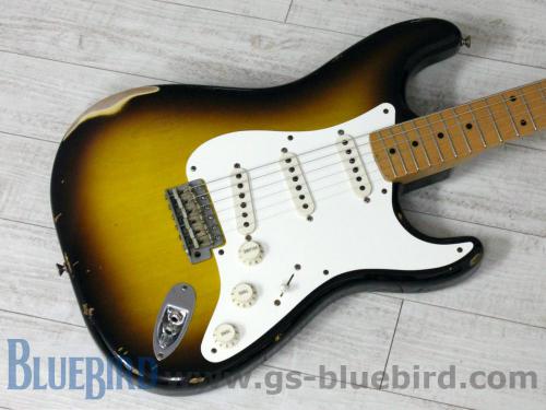 Fender Custom Shop 1956 Stratocaster Relic 2-Color Sunburst JCQA MG 2001年製