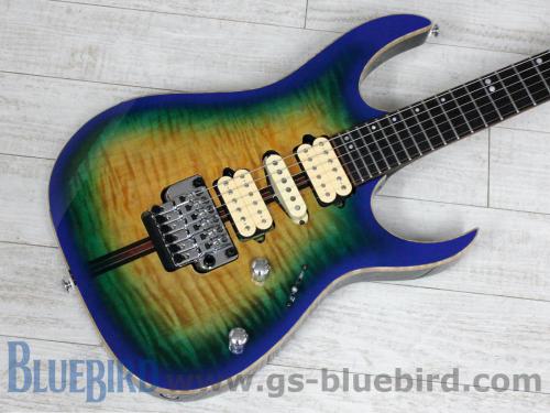 Ibanez Premium RG6PFGMLTD Geyser Blue Burst 2018 Model